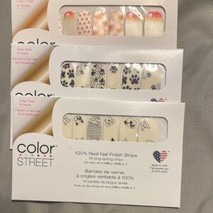 Color Street Cream Nail Strips- puppy pack